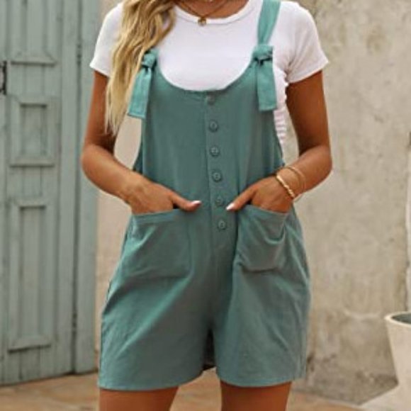 Yeokou Fashion Pants - Yeokou Casual Summer Cotton-Linen Blend Romper - NWT / FLASH SALE